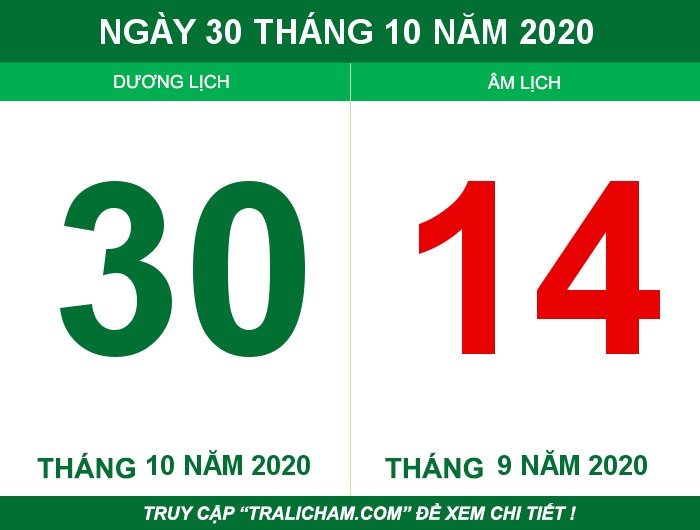 Ngày 30 tháng 10 năm 2020