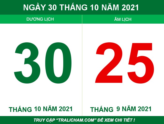 Ngày 30 tháng 10 năm 2021