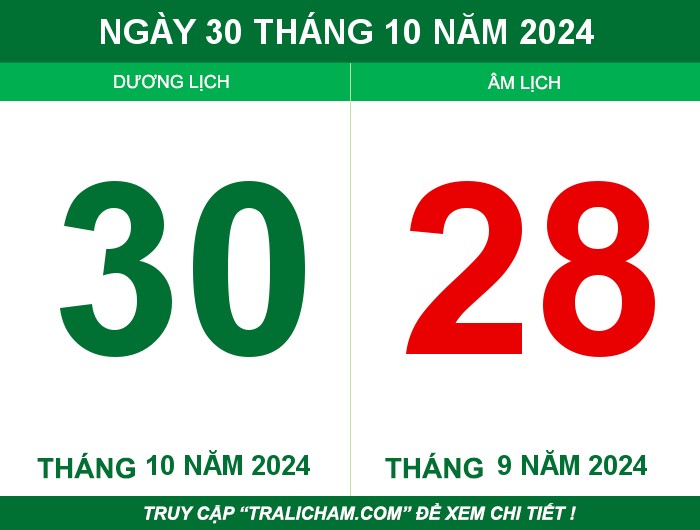 Ngày 30 tháng 10 năm 2024