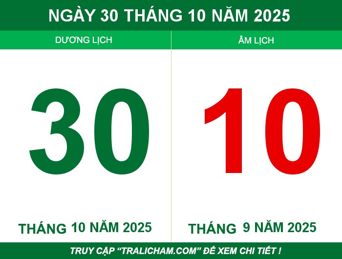 Ngày 30 tháng 10 năm 2025