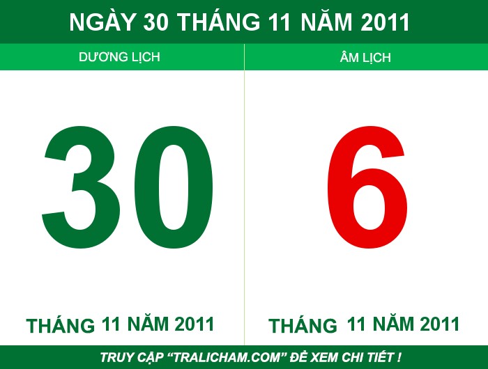 Ngày 30 tháng 11 năm 2011