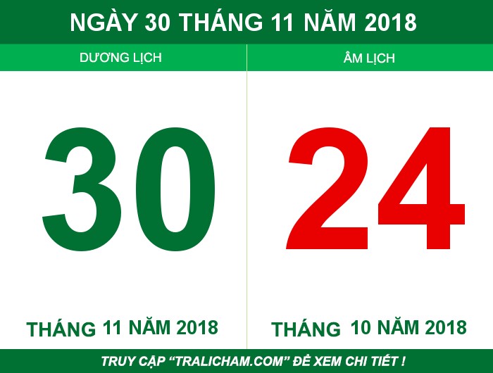 Ngày 30 tháng 11 năm 2018