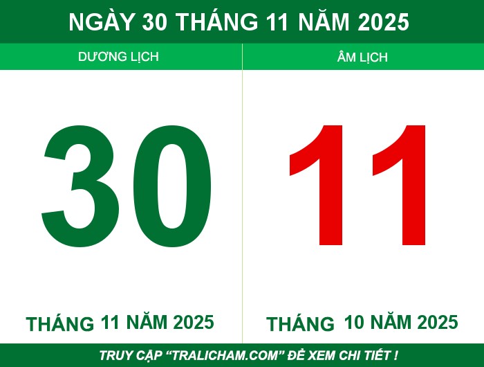 Ngày 30 tháng 11 năm 2025