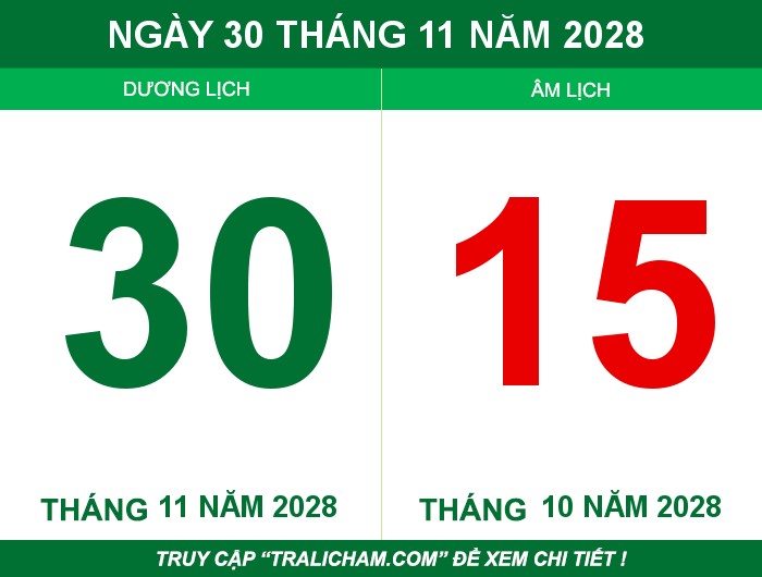 Ngày 30 tháng 11 năm 2028