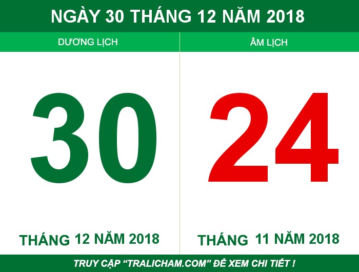 Ngày 30 tháng 12 năm 2018