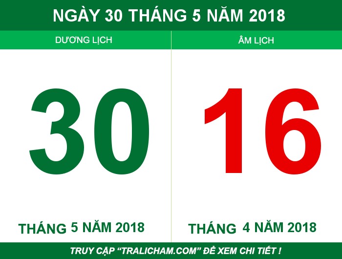 Ngày 30 tháng 5 năm 2018