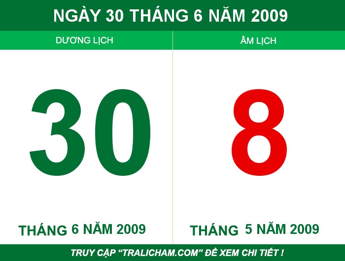 Ngày 30 tháng 6 năm 2009