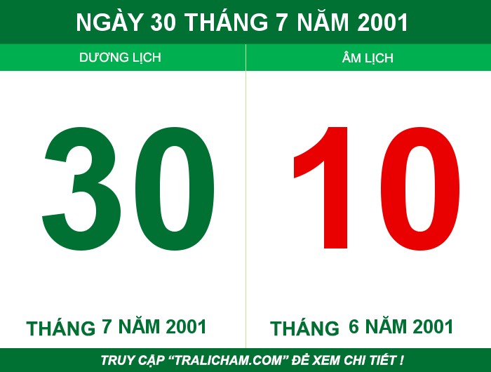 Ngày 30 tháng 7 năm 2001