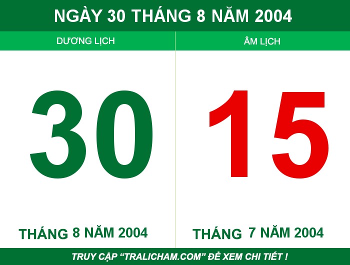 Ngày 30 tháng 8 năm 2004