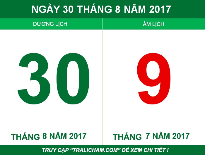 Ngày 30 tháng 8 năm 2017
