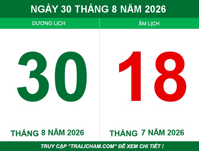 Ngày 30 tháng 8 năm 2026