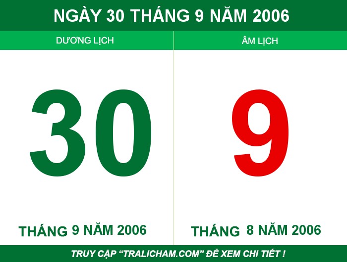 Ngày 30 tháng 9 năm 2006