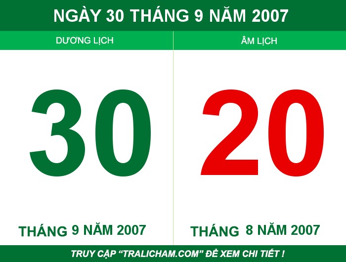 Ngày 30 tháng 9 năm 2007
