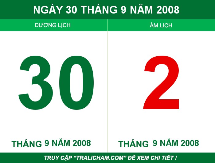 Ngày 30 tháng 9 năm 2008