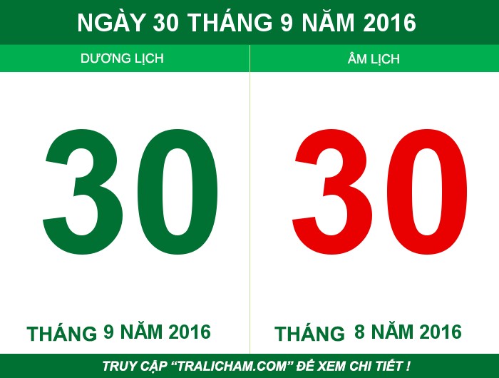 Ngày 30 tháng 9 năm 2016