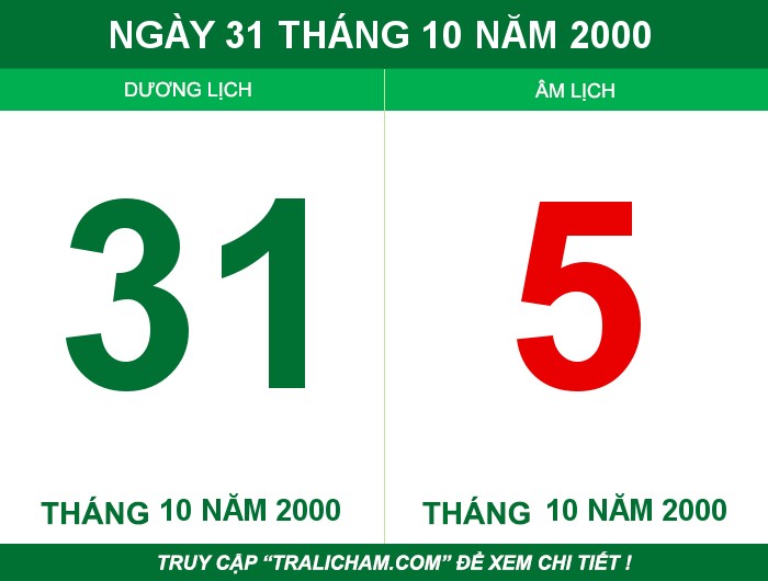 Ngày 31 tháng 10 năm 2000