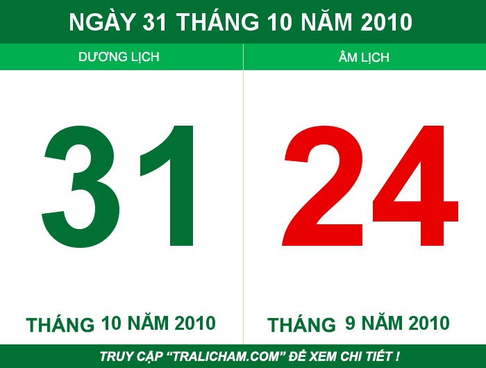 Ngày 31 tháng 10 năm 2010
