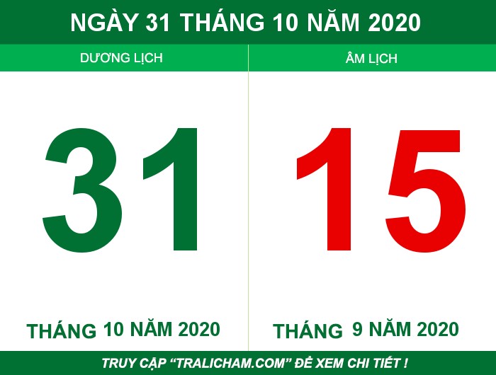 Ngày 31 tháng 10 năm 2020