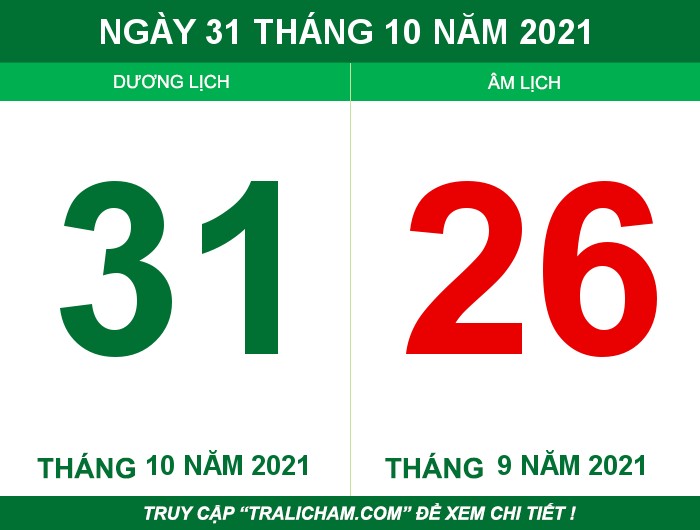Ngày 31 tháng 10 năm 2021