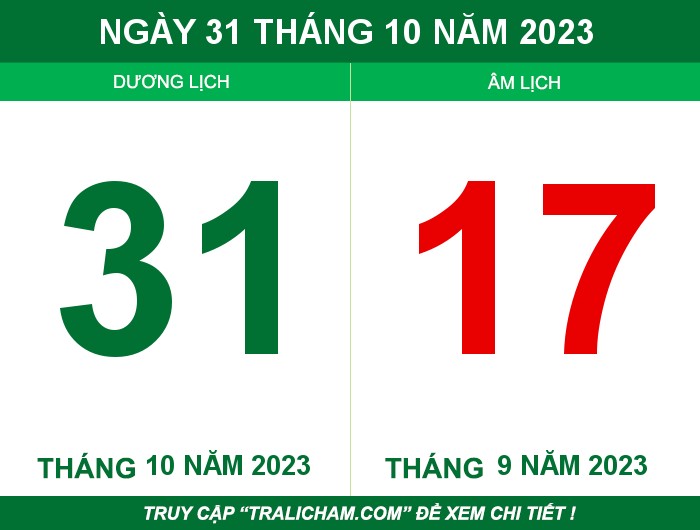 Ngày 31 tháng 10 năm 2023