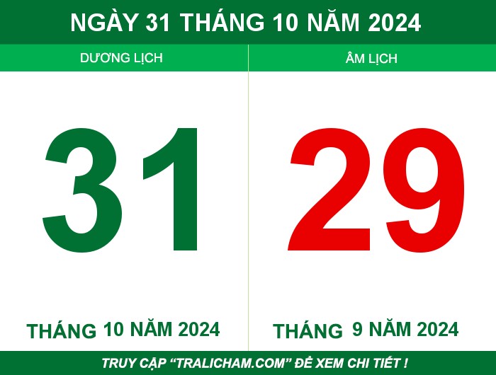 Ngày 31 tháng 10 năm 2024