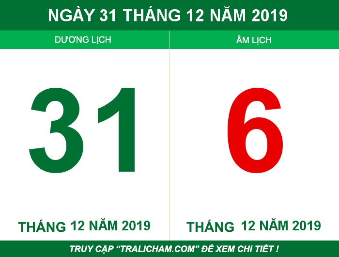 Ngày 31 tháng 12 năm 2019