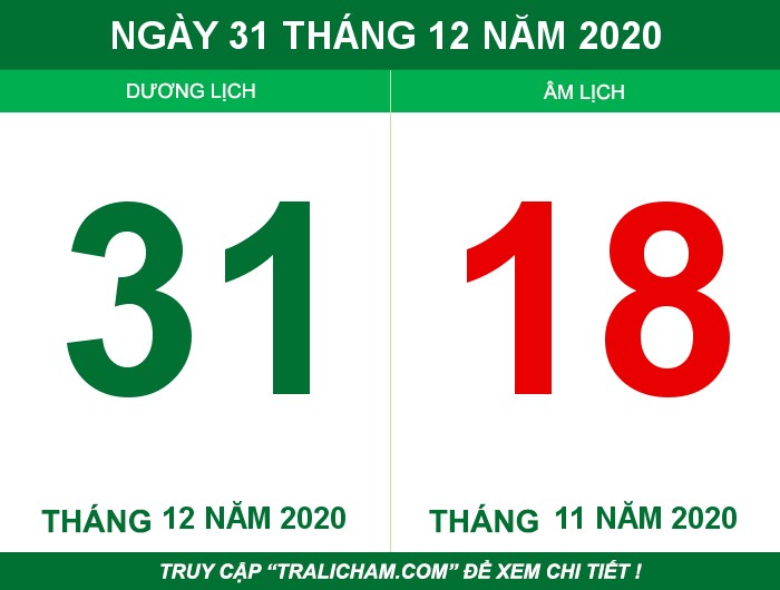 Ngày 31 tháng 12 năm 2020