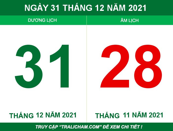Ngày 31 tháng 12 năm 2021