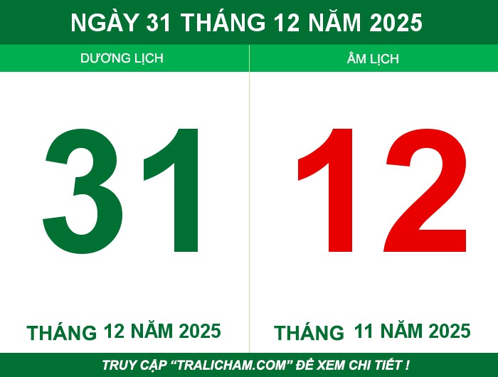 Ngày 31 tháng 12 năm 2025