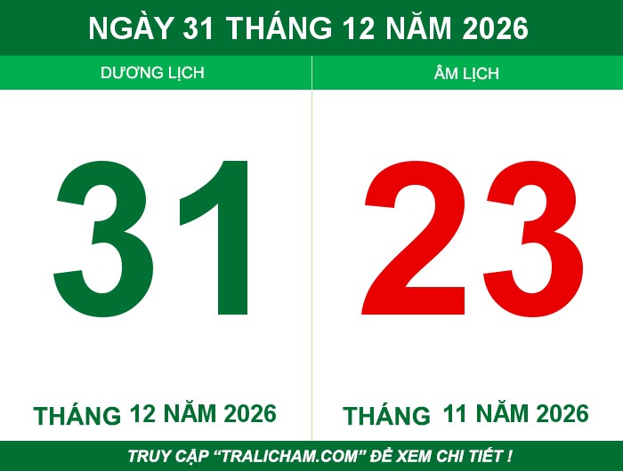 Ngày 31 tháng 12 năm 2026