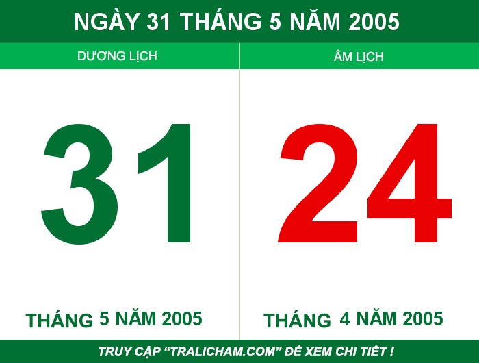 Ngày 31 tháng 5 năm 2005