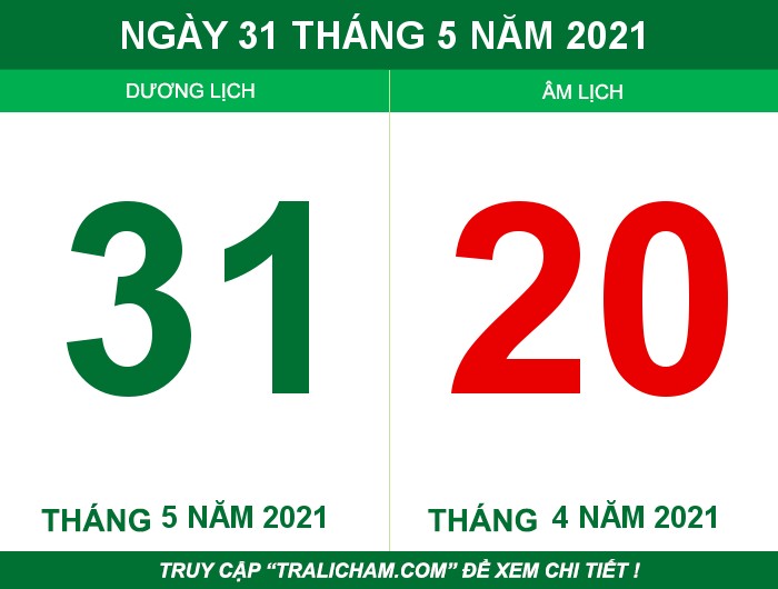 Ngày 31 tháng 5 năm 2021