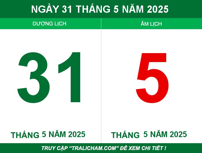 Ngày 31 tháng 5 năm 2025