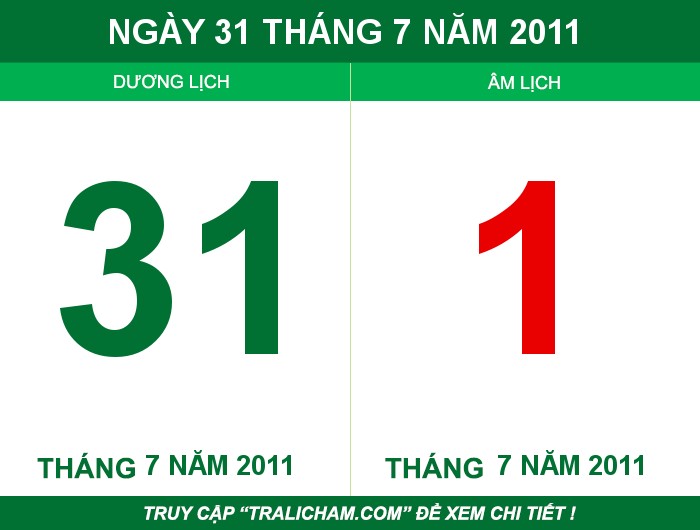 Ngày 31 tháng 7 năm 2011