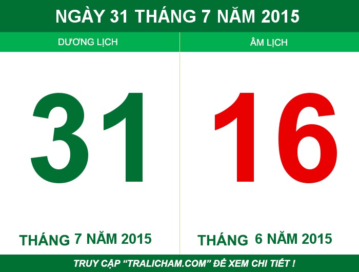 Ngày 31 tháng 7 năm 2015