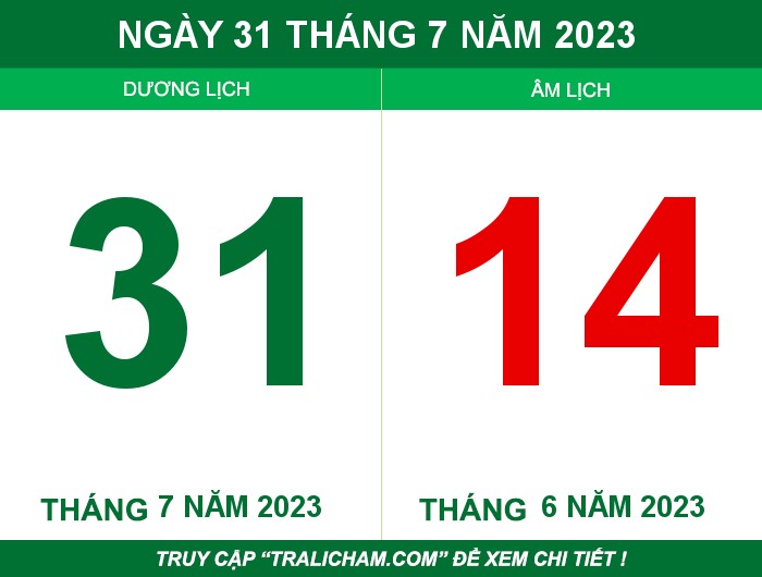 Ngày 31 tháng 7 năm 2023