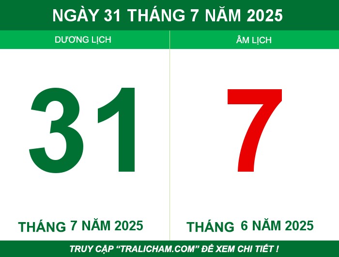 Ngày 31 tháng 7 năm 2025