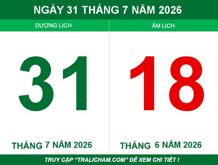 Ngày 31 tháng 7 năm 2026