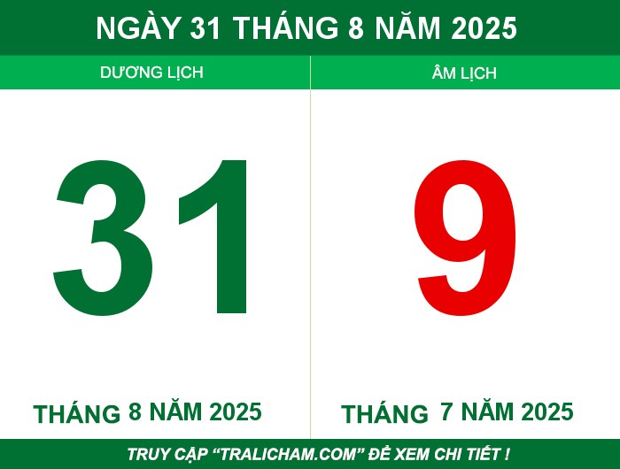 Ngày 31 tháng 8 năm 2025