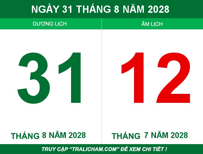 Ngày 31 tháng 8 năm 2028