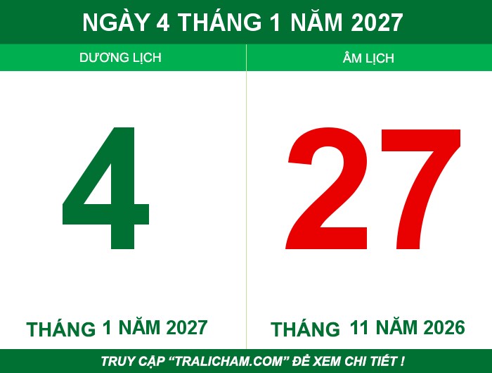 Ngày 4 tháng 1 năm 2027