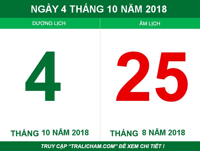 Ngày 4 tháng 10 năm 2018