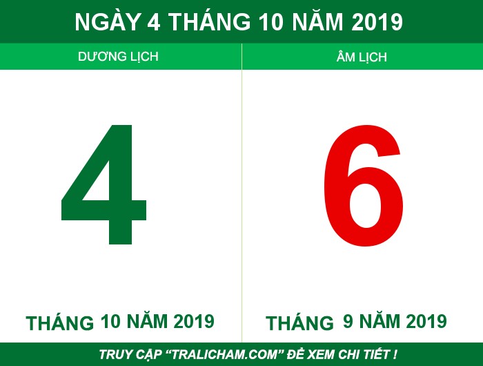 Ngày 4 tháng 10 năm 2019