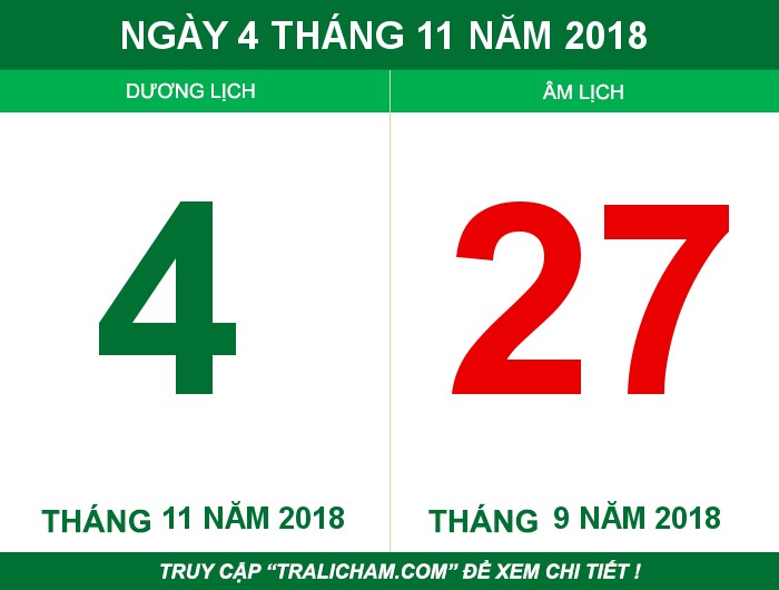 Ngày 4 tháng 11 năm 2018