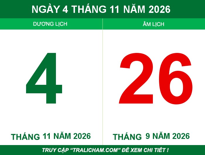 Ngày 4 tháng 11 năm 2026