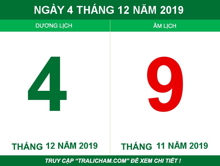 Ngày 4 tháng 12 năm 2019