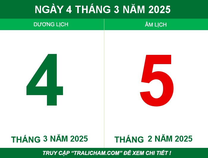 Ngày 4 tháng 3 năm 2025