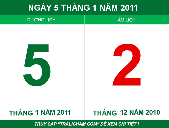 Ngày 5 tháng 1 năm 2011