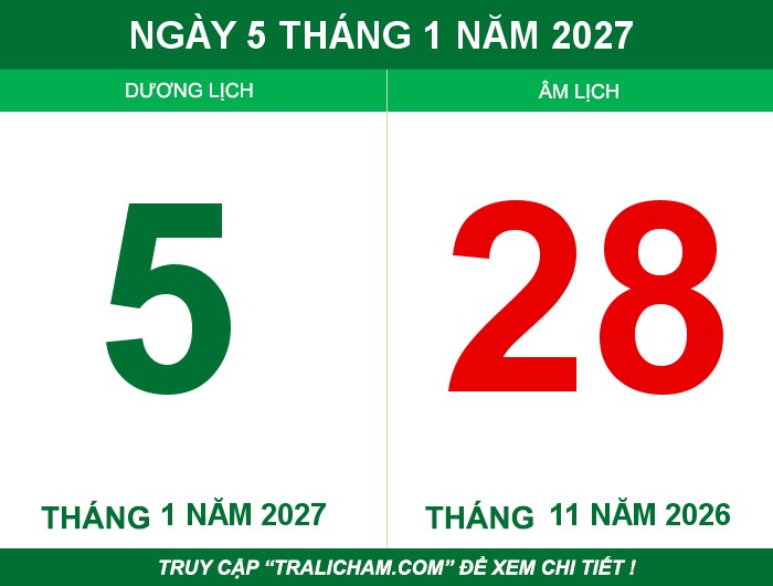 Ngày 5 tháng 1 năm 2027