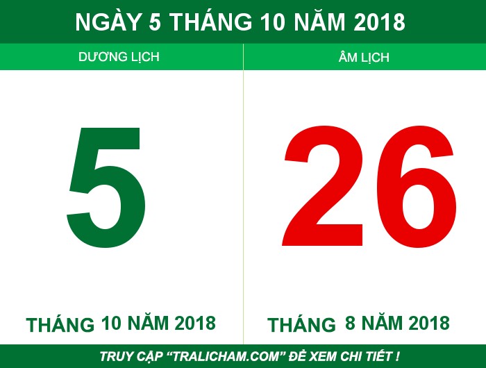 Ngày 5 tháng 10 năm 2018
